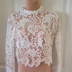 White lace top